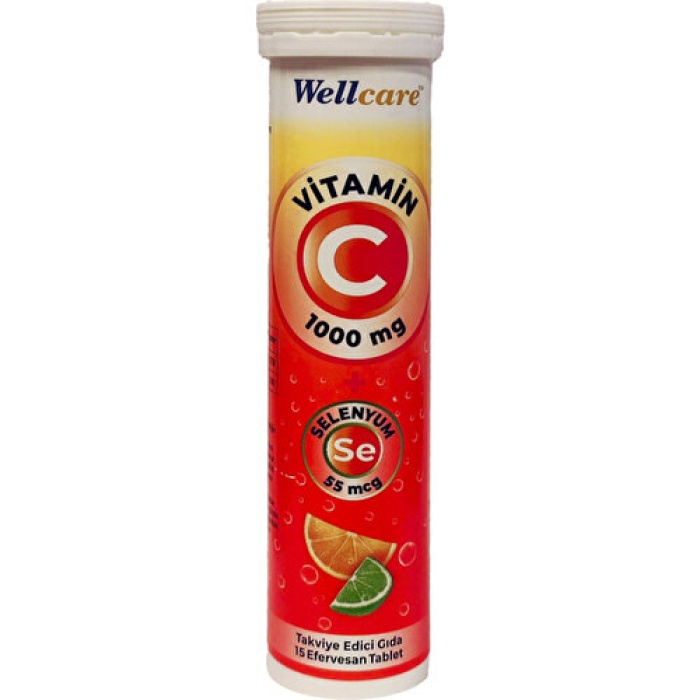 Wellcare Vıtamın C Selenyum 55 Mcg 15 Efv Tb