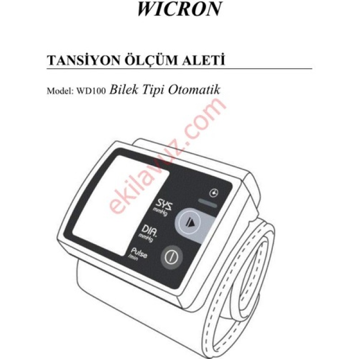 Wıcron Lıfe Tansıyon Aletı Bılekten Dıjıtal Konusan