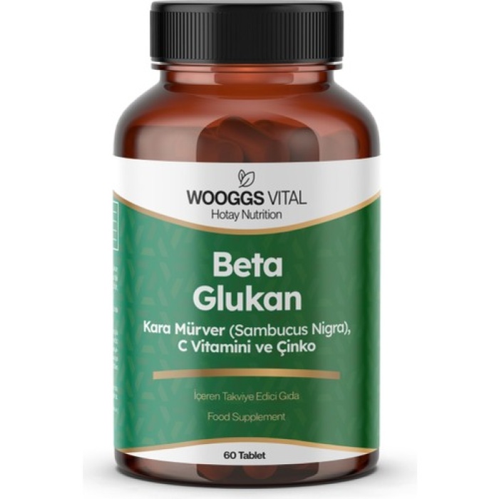 Wooggs Vıtal Beta Glukan, Kara Murver, C Vıtamını Ve Cınko 60 Tablet