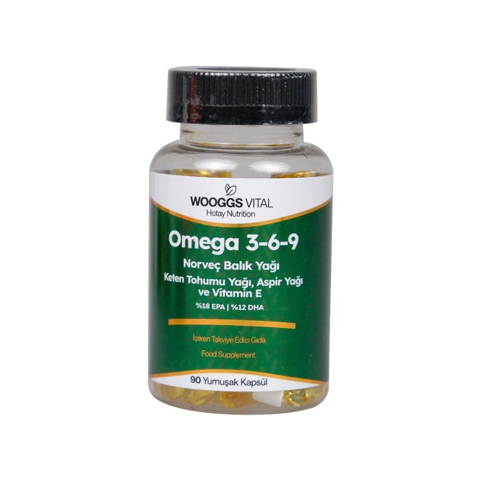 Wooggs Vıtal Omega 3,6,9 Norvec Balık Yagı Keten Tohumu Teg 90 Soft Jel