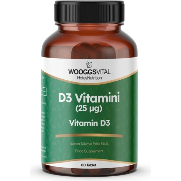 Wooggs Vıtal Vıtamın D3 Iteg 60 Tablet