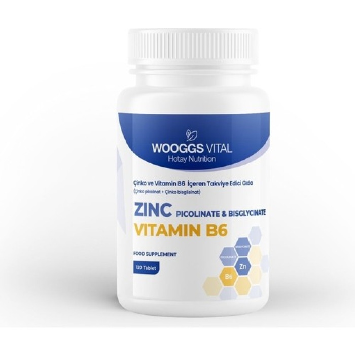 Wooggs Vıtal Zınc Ve B6 Iteg 120 Tablet