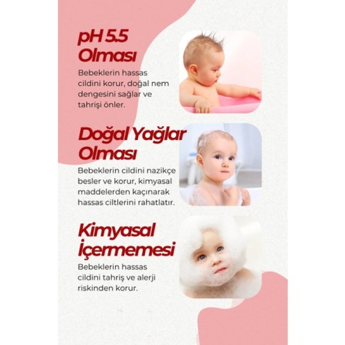 Doğal Bebek Şampuanı Çilekli 400Ml