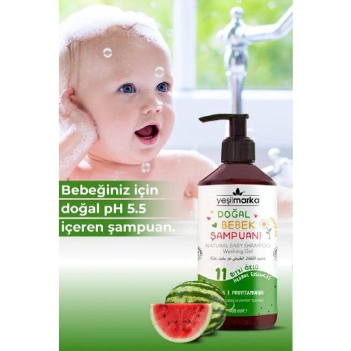 Doğal Bebek Şampuanı Karpuzlu 400Ml