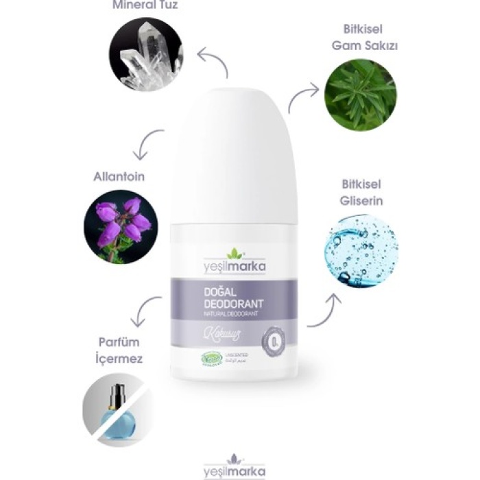 Roll On Deodorant Kokusuz Doğal Yeşilmarka