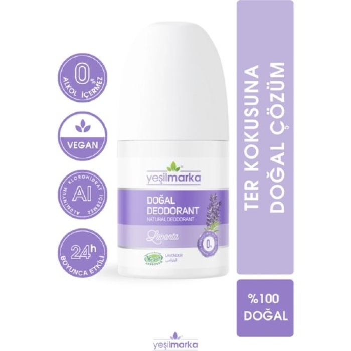 Roll On Deodorant Lavanta Doğal Yeşilmarka