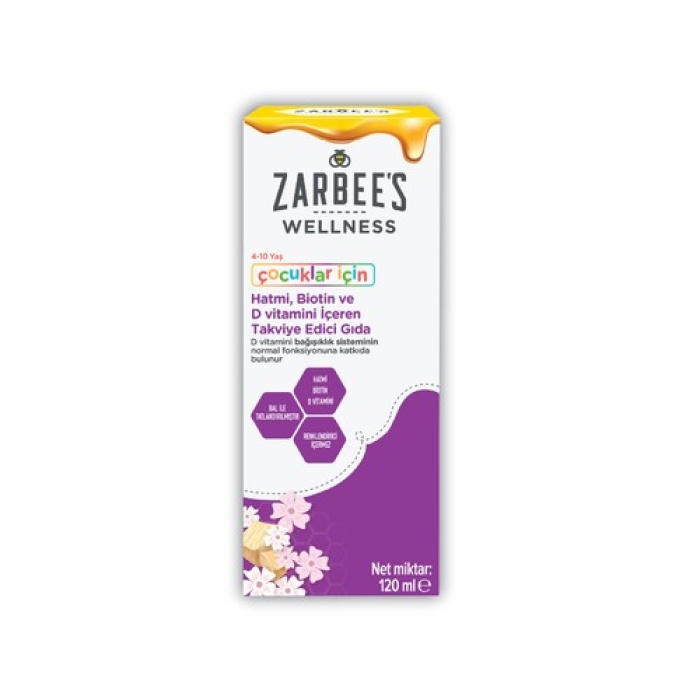 ZarbeeS Wellness Hatmı Bıotın D Vıtamını 120 M