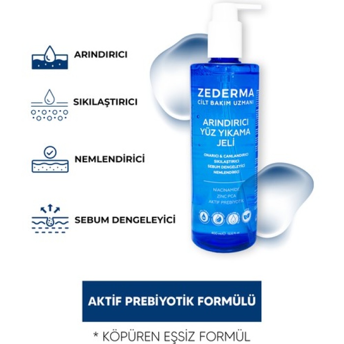 Zederma Arındırıcı Yüz Yıkama Jeli 400Ml