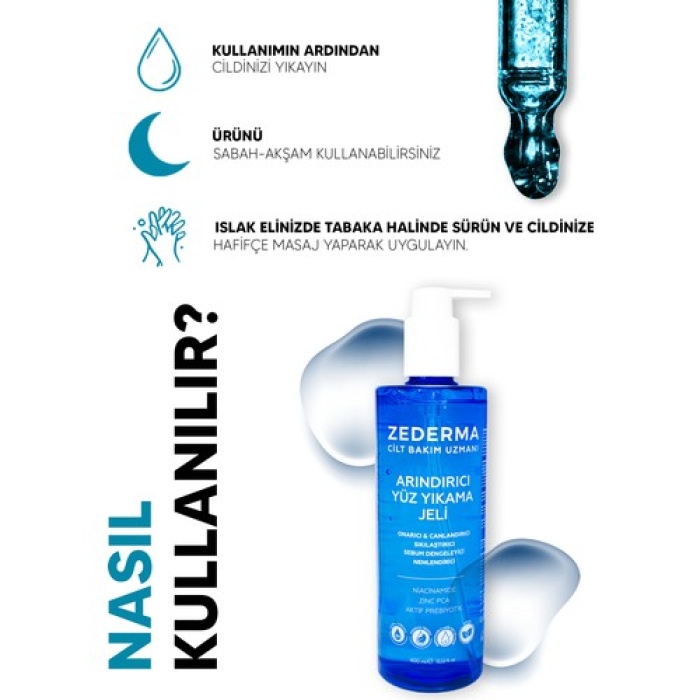 Zederma Arındırıcı Yüz Yıkama Jeli 400Ml