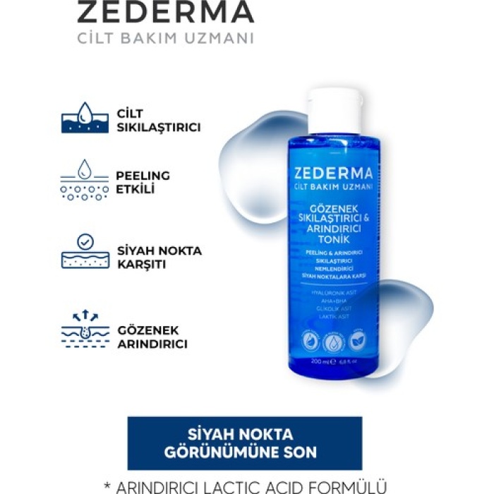 Zederma Gözenek Sıkılaştırıcı Arındırıcı Tonik 200Ml