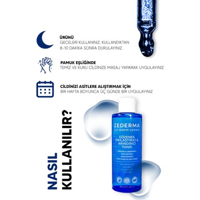 Zederma Gözenek Sıkılaştırıcı Arındırıcı Tonik 200Ml