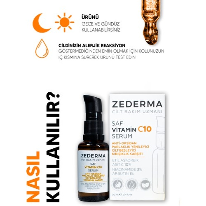 Zederma Saf C 10 Vitamin Serum 30Ml