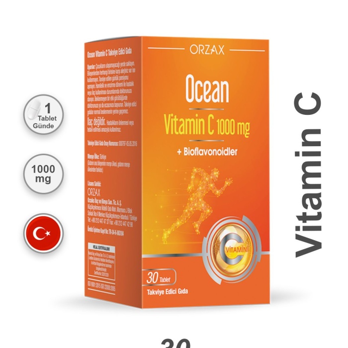 Ocean Vitamin C 1000 mg 30 Tablet