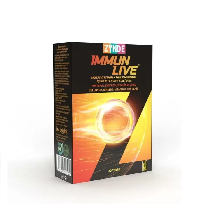 Zynde Immunlıve Multivitamin Mineral 30 Tablet