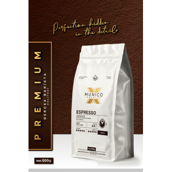 Munico X Premium Espresso Çekirdek Kahve 500g