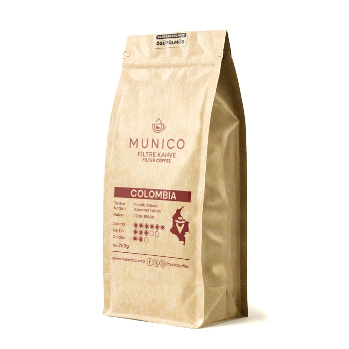 Munico Kolombiya Öğütülmüş Filtre Kahve 250g