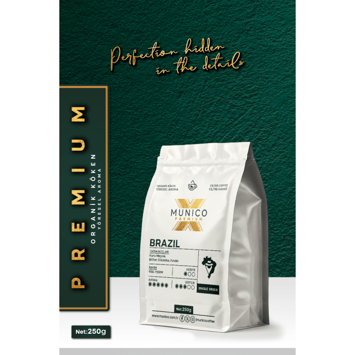Munico X Premium Brezilya Çekirdek Filtre Kahve 250g