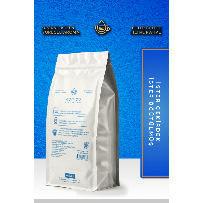 Munico X Premium Guatemala Çekirdek Filtre Kahve 500g