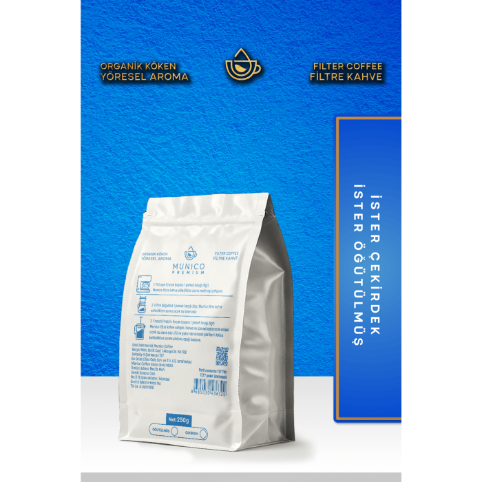 Munico X Premium Guatemala Öğütülmüş Filtre Kahve 250g