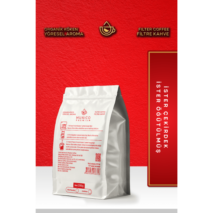 Munico X Premium Etiyopya Çekirdek Filtre Kahve 250g