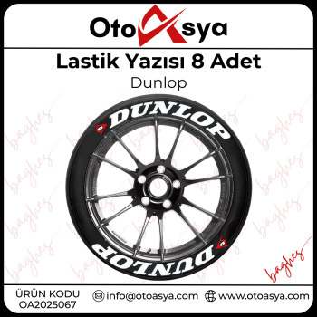 Lastik Yazısı 8 Adet Dunlop
