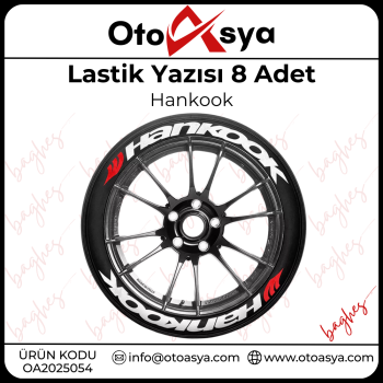 Lastik Yazısı 8 Adet Hankook