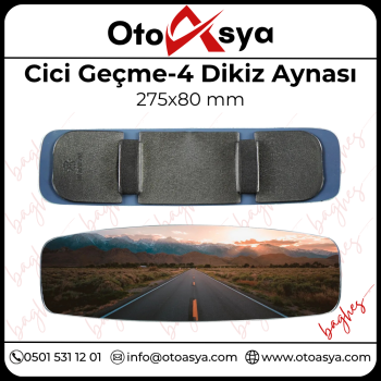 Cici Geçme-4 Lastikli Universal İç Dikiz Aynası r320 275x80 mm