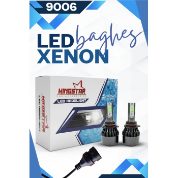 Şimşek Etkili LED Xenon Far Ampul Seti | Ice Blue Serisi Yüksek Işık Gücü