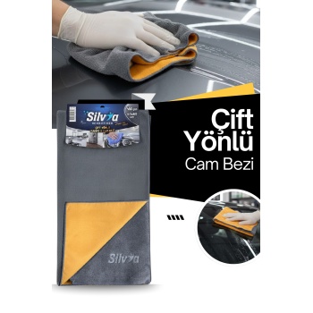 40x80 Çift Yönlü Mikrofiber Bez | Kadife Yüzeyli Cila Silme, Kurulama ve Parlatma Bezi | Çizmez