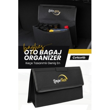 Bagaj Düzenleyici Çanta Organizer Toparlayıcı Keçe Bagaj Çantası Siyah