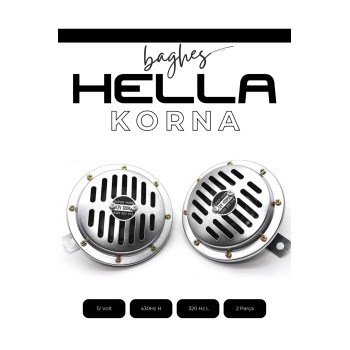 Süper Ton Korna 12V – Nikelajlı 2’li Set Yüksek Sesli Araç Korna Takımı