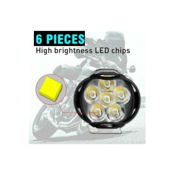 2 Adet Led Motosiklet Sis Far Montaj Sis Drl Lamba Scooter Motosiklet Için (çakar & Sabit Mod)