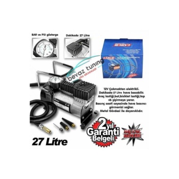 Metal Görünümlü Hava Kompresörü 12 Volt