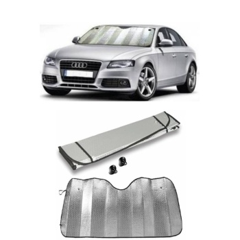 Araba Ön Cam Güneşlik Araç Içi Ön Cam Vantuzlu Folyolu Katlanır Güneşten Koruyucu Perde 130 X 60 Cm