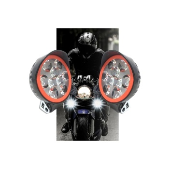 Motosiklet 9 Ledli Sis Far Çakar Modlu 2 Li Set 12v Led Far