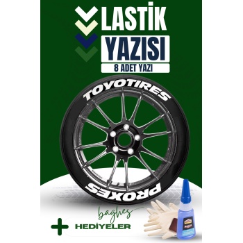 Toyo Tires Proxes Motosiklet Ve Otomobil Araç 3d Oto Lastik Yazısı Sticker Arma Seti – 8 Adet