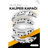 Beyaz Kaliper Kapağı Seti (4lü) – Yağ Hortumlu Sportif Görünümlü Kapak Takımı