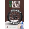 Dunlop Motosiklet Ve Otomobil Araç 3d Oto Lastik Yazısı Sticker Arma Seti – 8 Adet