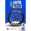 Mustang Motosiklet Ve Otomobil Araç 3d Oto Lastik Yazısı Sticker Arma Seti – 8 Adet