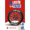 Amg Motosiklet Ve Otomobil Araç 3d Oto Lastik Yazısı Sticker Arma Seti – 8 Adet