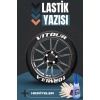 Vitour Formula Motosiklet Ve Otomobil Araç 3d Oto Lastik Yazısı Sticker Arma Seti – 8 Adet