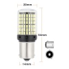 P21w SMD 1156 144 Ledli Ultra Parlak Geri Vites Park Ampül Tek Duy Beyaz 2 Adet