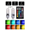 Uzaktan Kumandalı 18 Led T10 RGB Renk Değiştiren Park Ledi Ampulü