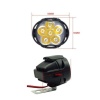 2’li Motosiklet LED Sis Farı Seti – 6 LED, 12V, Çakar & Düz Işık Modlu