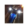 2 Adet Led Motosiklet Sis Far Montaj Sis Drl Lamba Scooter Motosiklet Için (çakar & Sabit Mod)