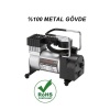Araba Lastik Şişirme Pompası Hava Lastik Kompresörü Metal Gövde Oto Araç Profesyonel Çakmak Girişli