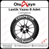 Lastik Yazısı 8 Adet Competus