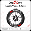 Lastik Yazısı 8 Adet Amg