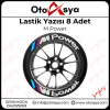 Lastik Yazısı 8 Adet M Power