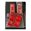 TR Plaka Arması Kırmızı 2’li Damla Etiket Sticker +AA KALİTE